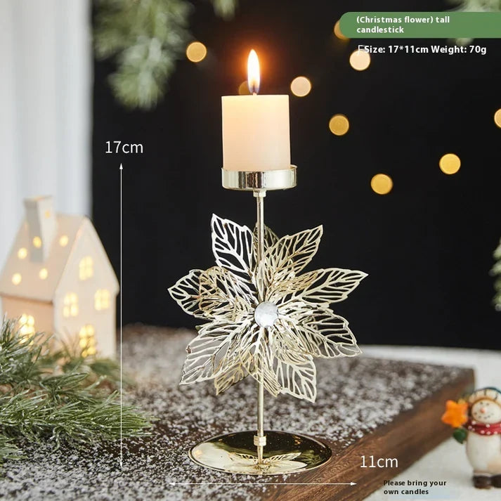 Romantic Christmas Wrought Christmas metal ornaments Tree Stocking Holder Decoration