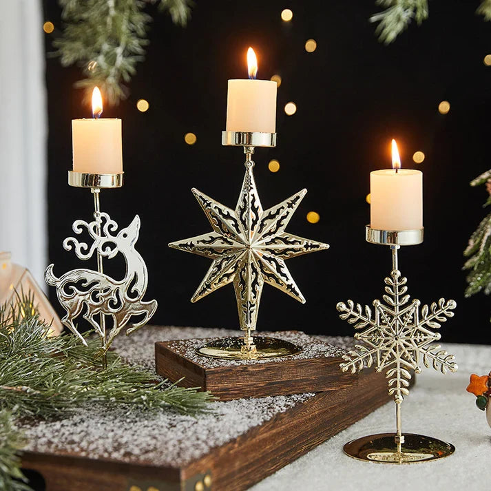 Romantic Christmas Wrought Christmas metal ornaments Tree Stocking Holder Decoration