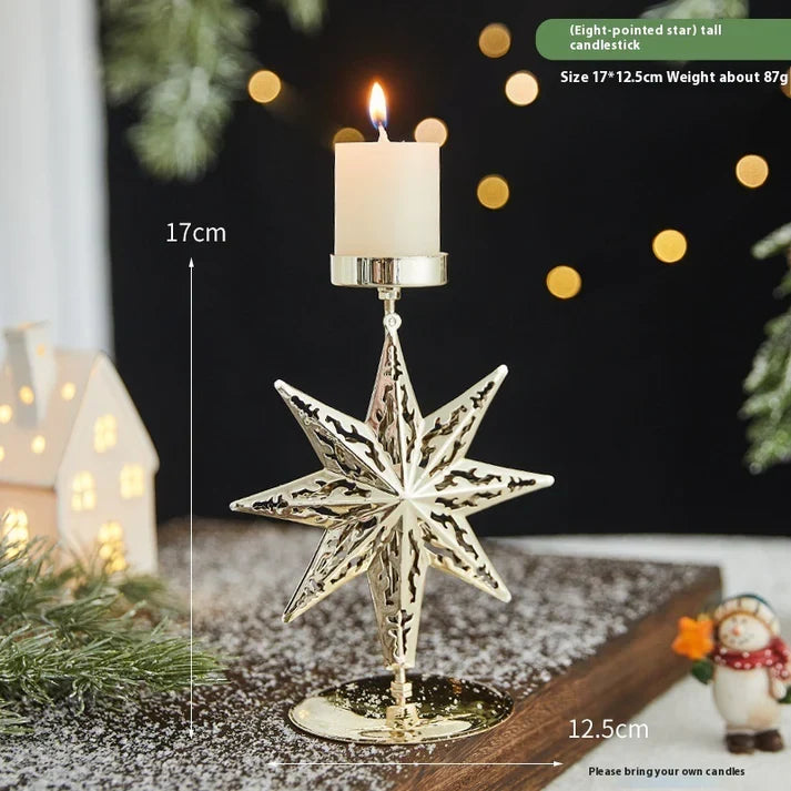 Romantic Christmas Wrought Christmas metal ornaments Tree Stocking Holder Decoration