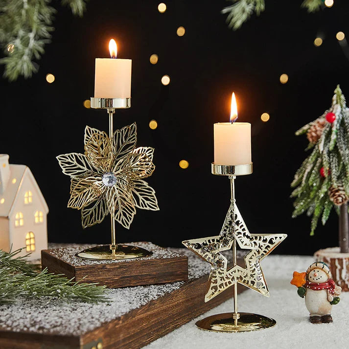 Romantic Christmas Wrought Christmas metal ornaments Tree Stocking Holder Decoration