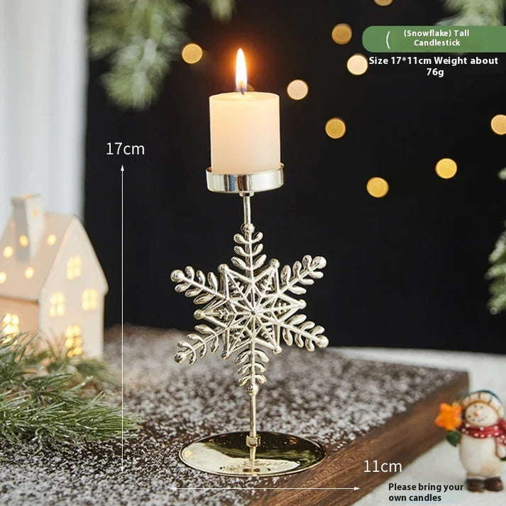 Romantic Christmas Wrought Christmas metal ornaments Tree Stocking Holder Decoration