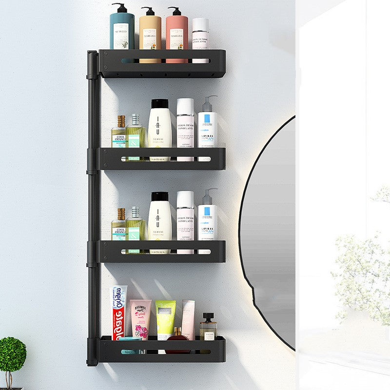 360 Rotating Aluminum Bathroom Shelf - No Drill or Wall Mount | 2, 3 and 4 Layer