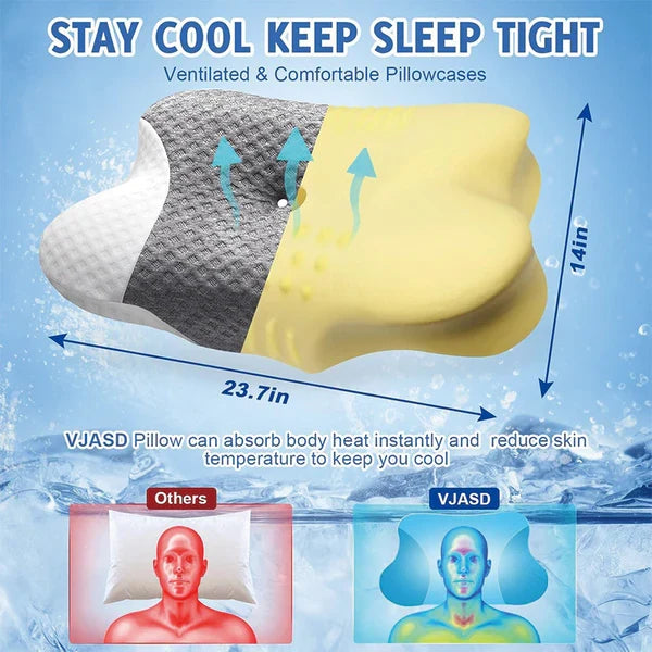 Splendas Breathable Cervical Pillow Neck & Shoulder Pain Relief for Adults & Seniors