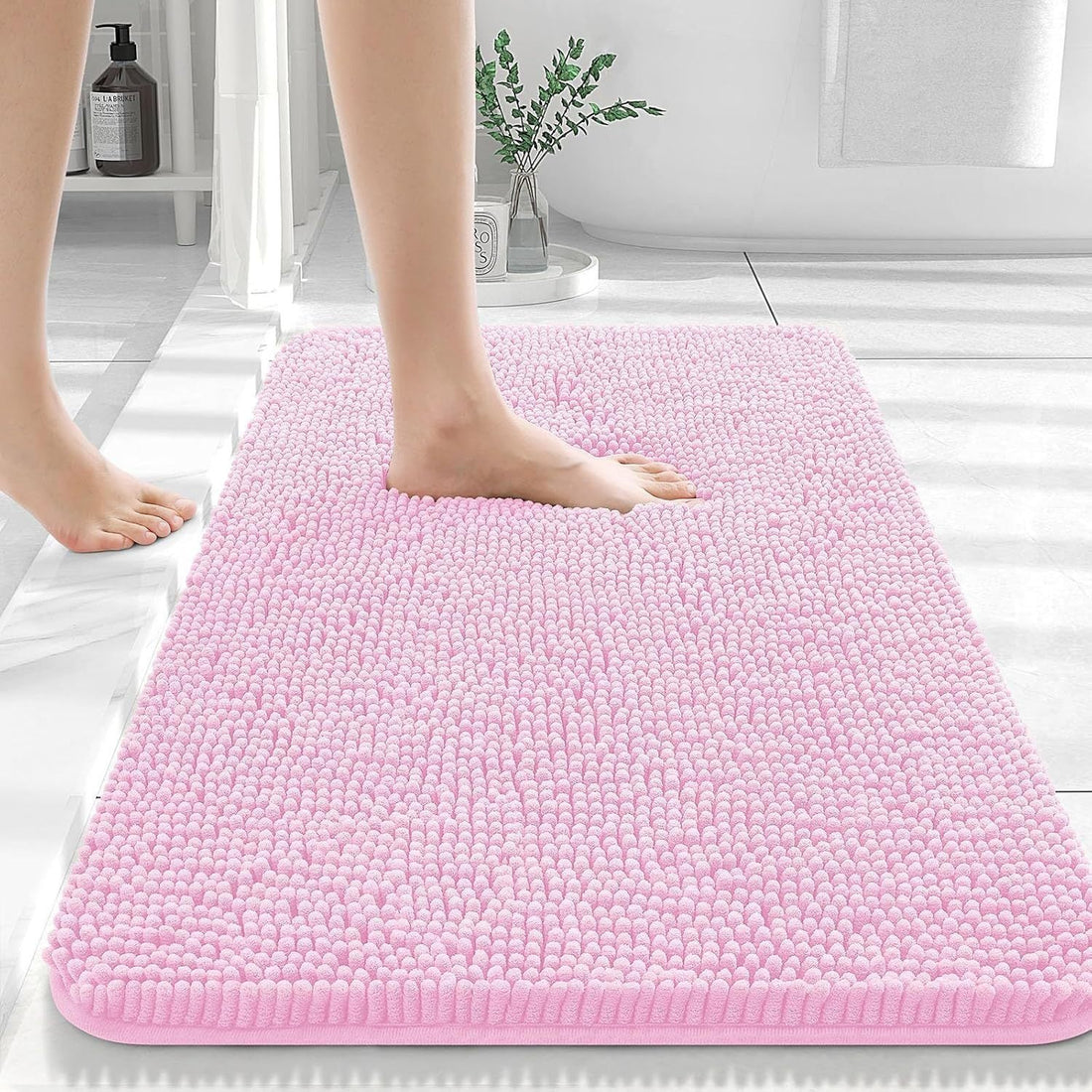Chenille Floor Mat Soft Absorbent Non Slip Bathroom Bedroom Carpet