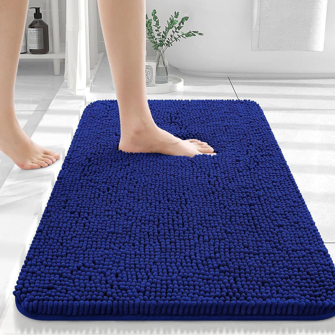 Chenille Floor Mat Soft Absorbent Non Slip Bathroom Bedroom Carpet