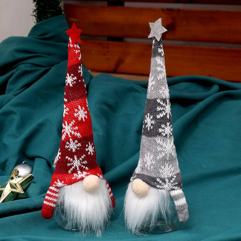 Five-pointed Star Christmas Candy Jar Desktop Children's Festival Decoration Doll