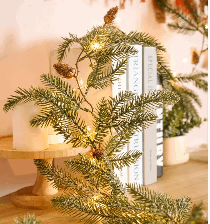 Christmas Needle Pine Cone Battery operated String Led Light