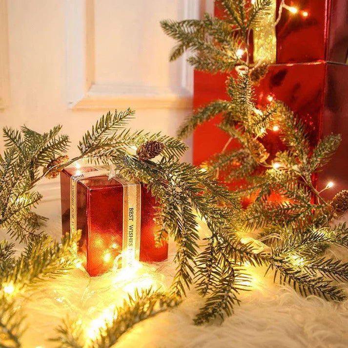 Christmas Needle Pine Cone Battery operated String Led Light