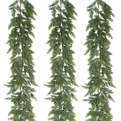 Splendas Handcrafted Christmas Rattan Garland – Durable Holiday Decor Indoor & Outdoor