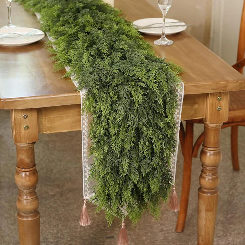 Splendas Handcrafted Christmas Rattan Garland – Durable Holiday Decor Indoor & Outdoor