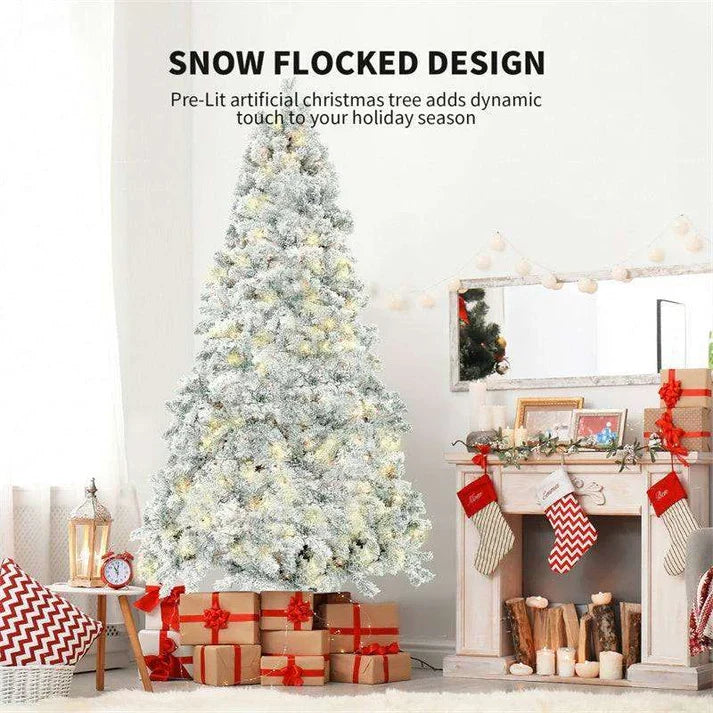 Artificial Christmas Tree PVC Snowy White Tree for Home Mall Window Decoration