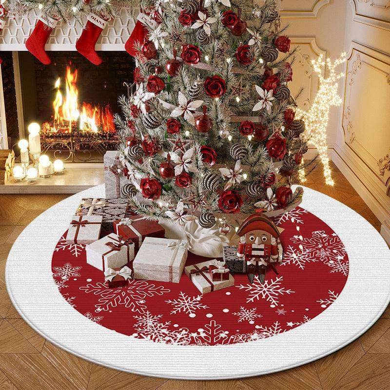 Christmas Tree Skirt Carpet Floor Mat Door Mat For Living Room Decorative