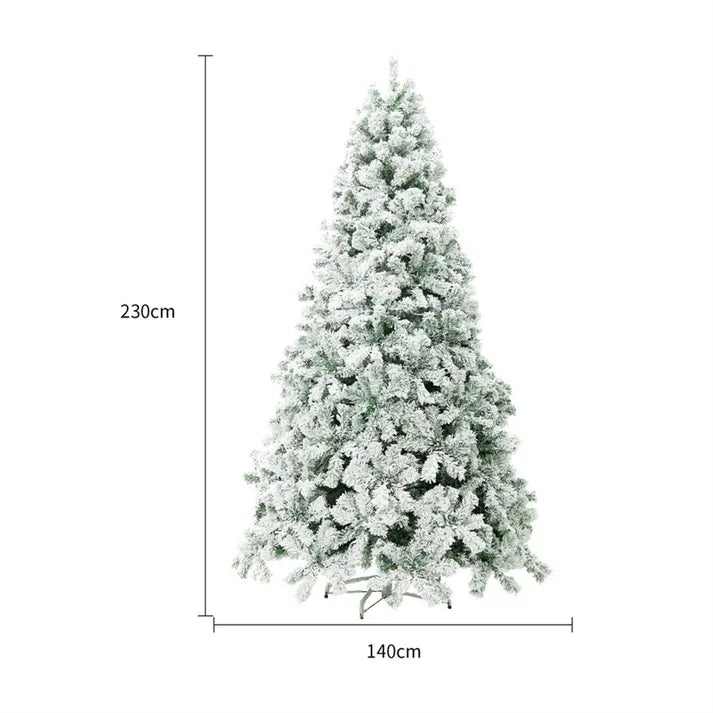 Artificial Christmas Tree PVC Snowy White Tree for Home Mall Window Decoration