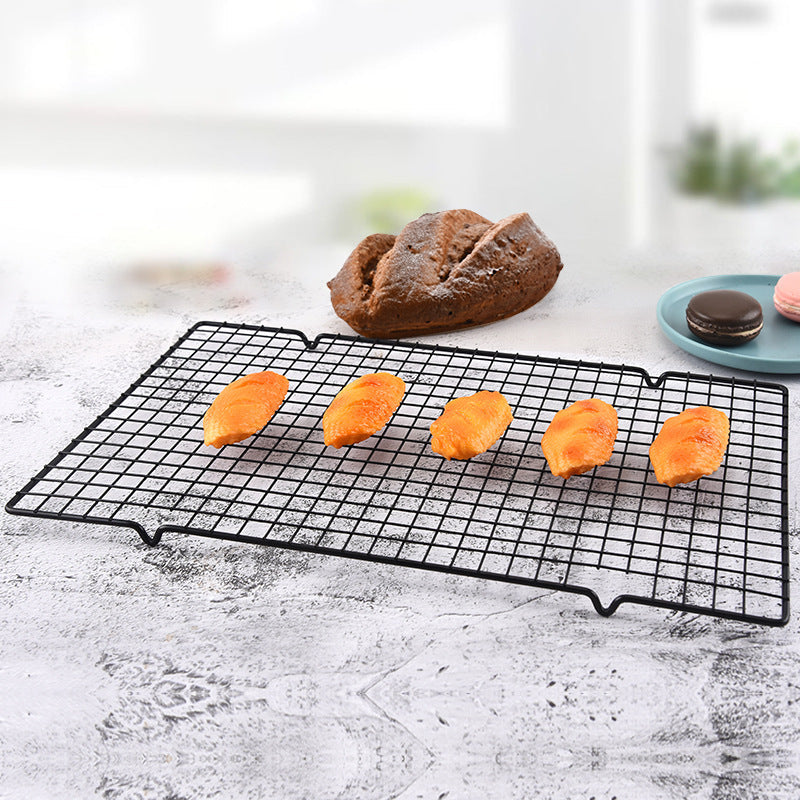 Cake Cooling Rack Nonstick Carbon Steel Baking Pan Oven Roasting Grill 16x10