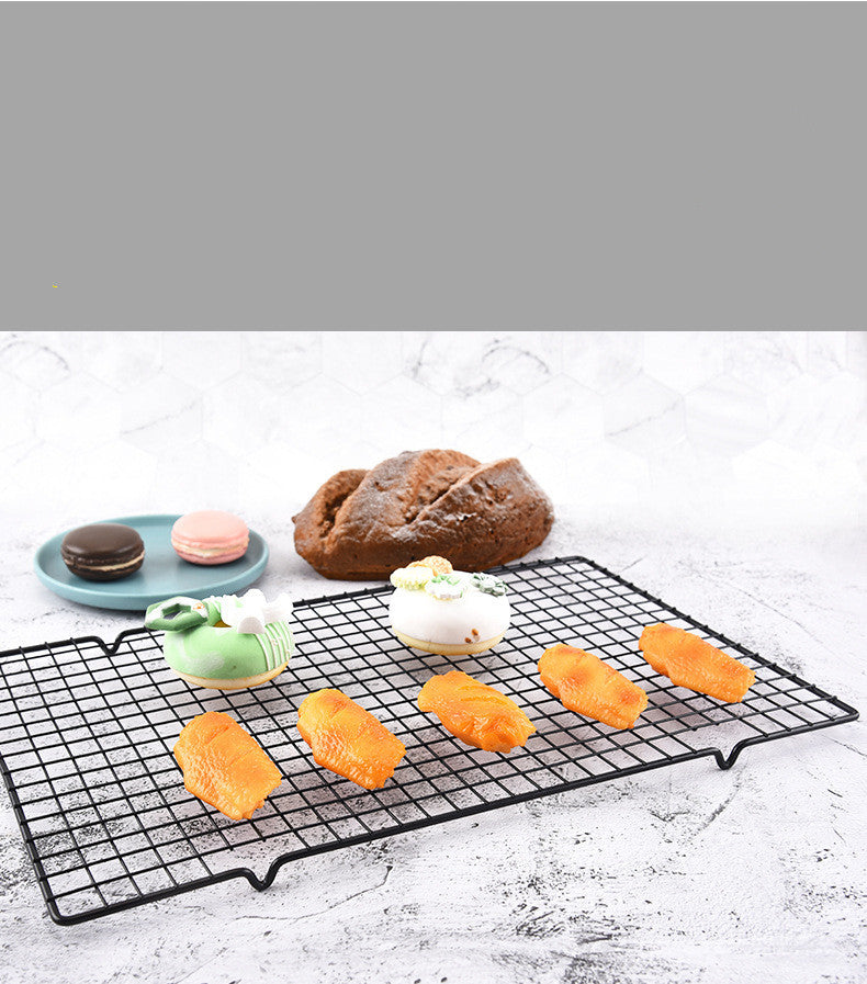 Cake Cooling Rack Nonstick Carbon Steel Baking Pan Oven Roasting Grill 16x10