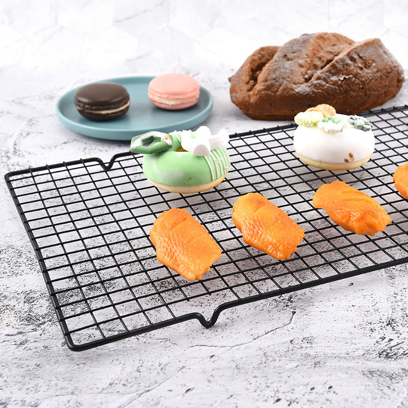 Cake Cooling Rack Nonstick Carbon Steel Baking Pan Oven Roasting Grill 16x10