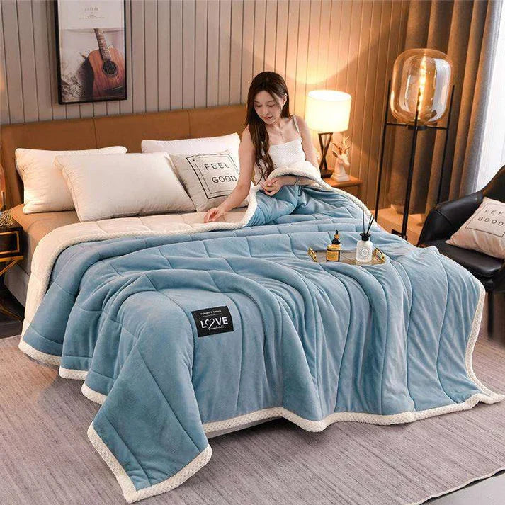 Coral Fleece Blanket - Soft Thick Winter Blanket | 5 Sizes | 6 Colors