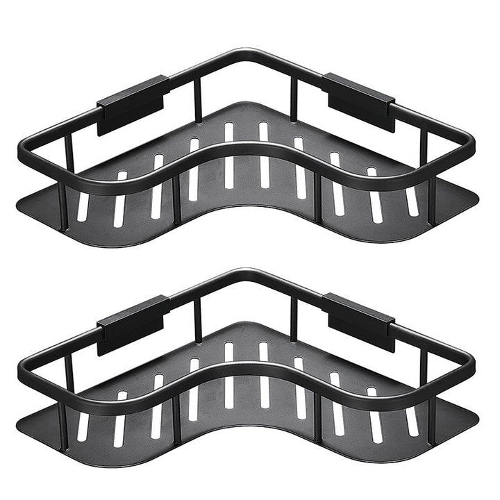 Corner Shower Shelf No Drill - Aluminum Bathroom Corner Storage Rack | 2 Sizes