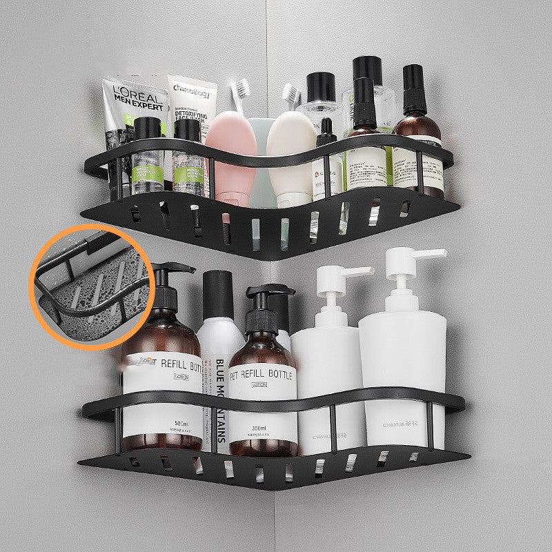 Corner Shower Shelf No Drill - Aluminum Bathroom Corner Storage Rack | 2 Sizes