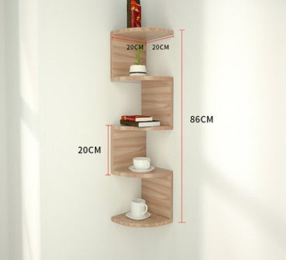 Corner Wall Lattice Shelf for Bedroom and Living Room