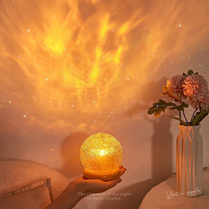 Corrugated Bedside Night Lamp 16 Color Remote Control Bedroom Ambience