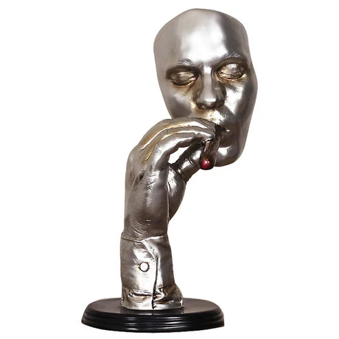 Creative Retro Meditators Abstract Sculpture Artwork for Home Decor