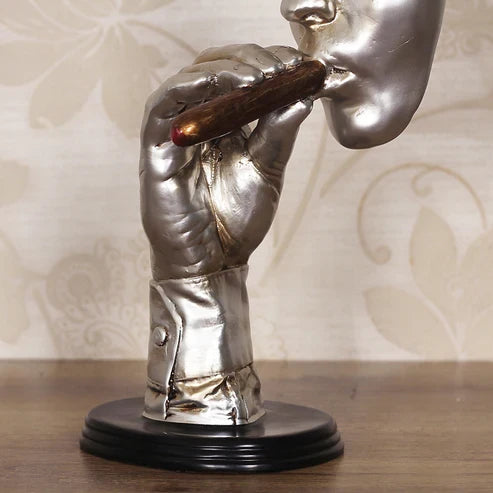 Creative Retro Meditators Abstract Sculpture Artwork for Home Decor