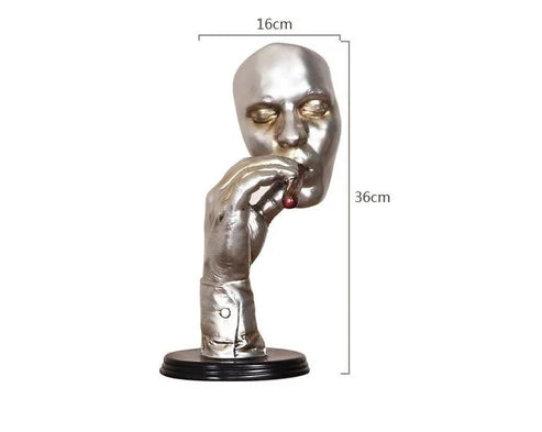 Creative Retro Meditators Abstract Sculpture Artwork for Home Decor