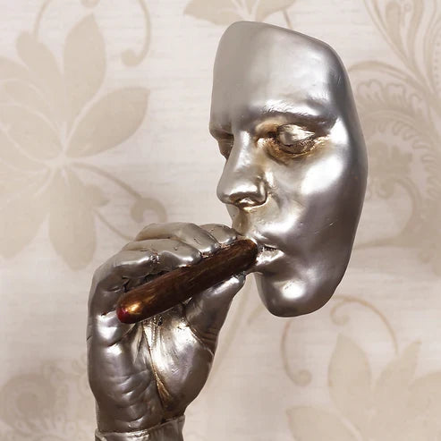 Creative Retro Meditators Abstract Sculpture Artwork for Home Decor