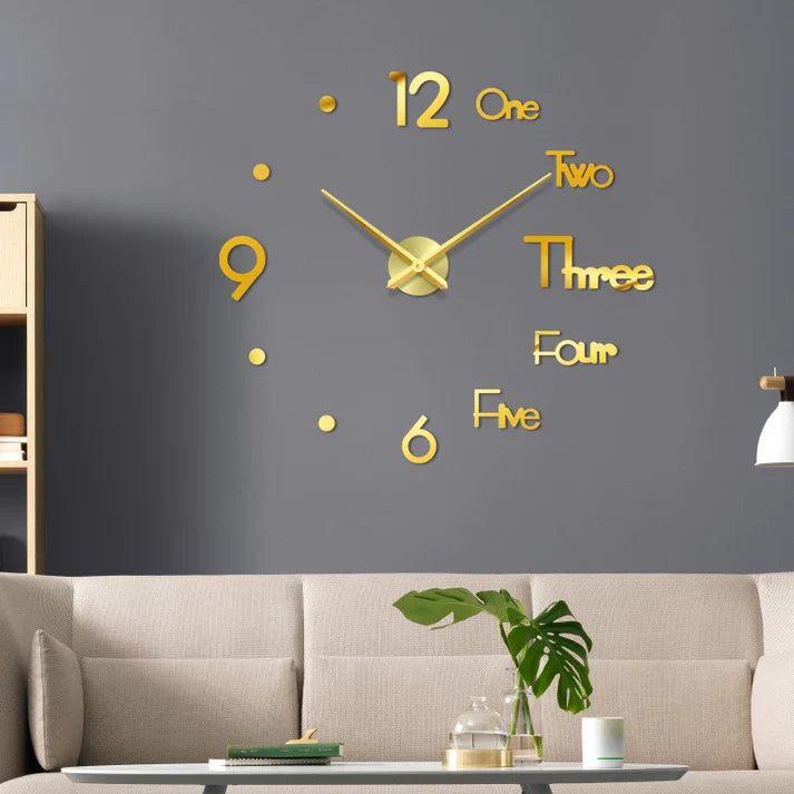 Simple and Creative Wall Clock Touch Of Modern Style Sophistication