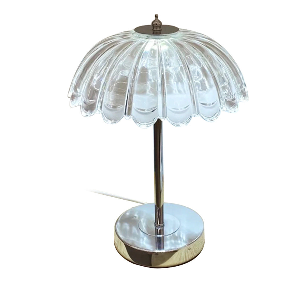 Crystal Table Lamp for Bedroom - Decorative Night Light with 3 Color Modes