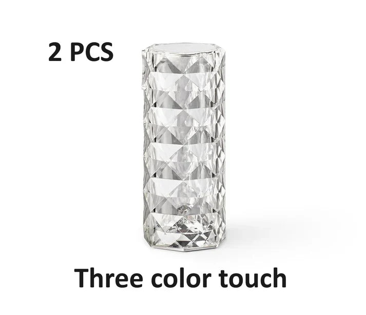 Nordic USB Crystal Table Lamps - Diamond Multicolor Night Light