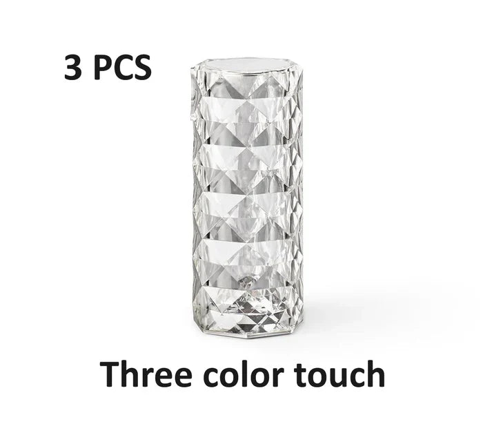Nordic USB Crystal Table Lamps - Diamond Multicolor Night Light