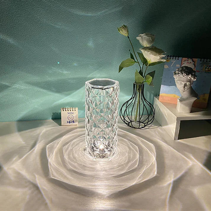 Nordic USB Crystal Table Lamps - Diamond Multicolor Night Light