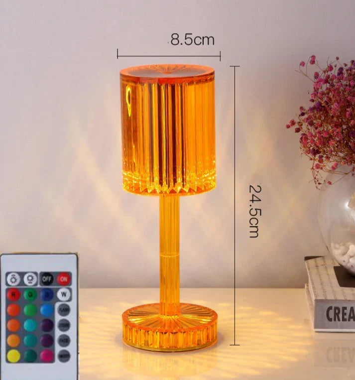 Crystal Lamps Hotel Decoration Diamond Romantic Warm Led For Romantic Gift Night Table Light