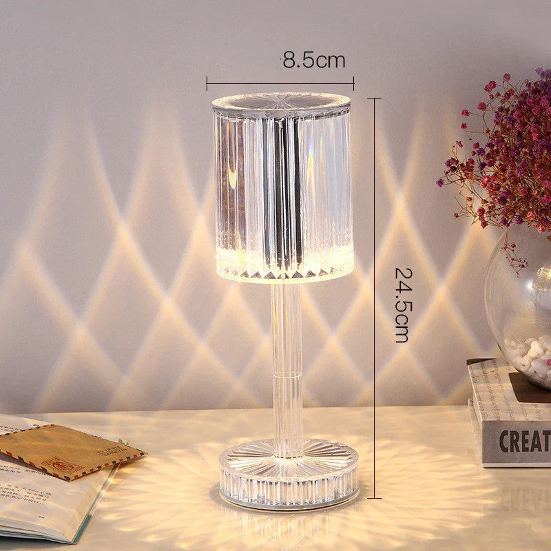 Crystal Lamps Hotel Decoration Diamond Romantic Warm Led For Romantic Gift Night Table Light