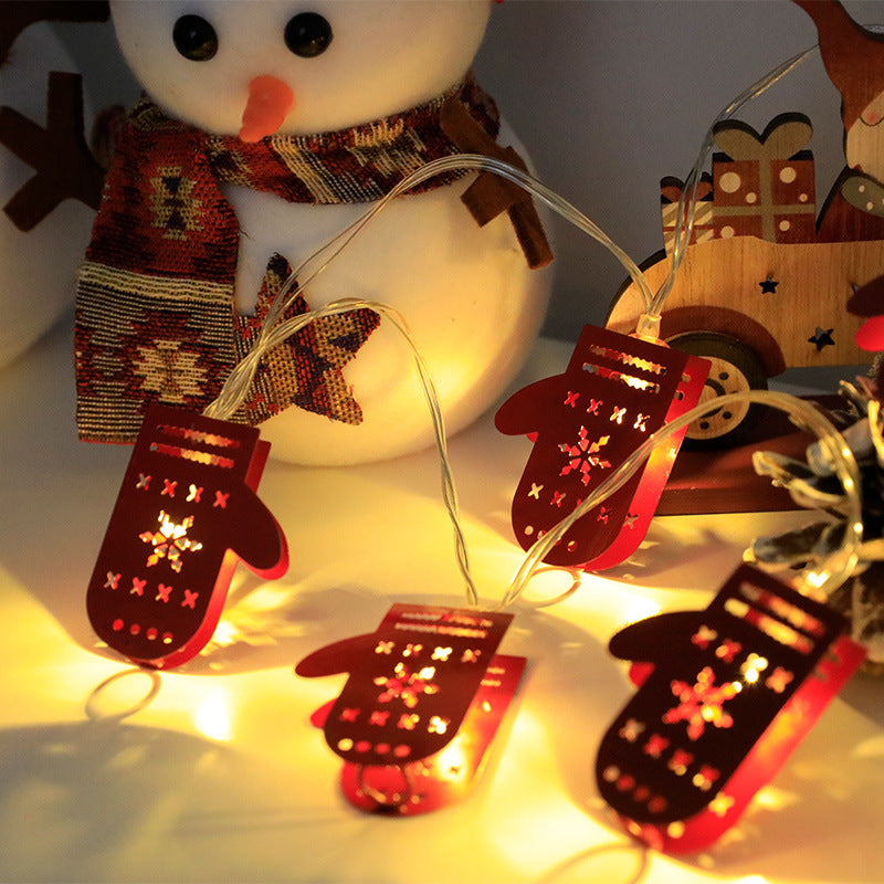 Santa Claus String Lights Christmas LED Light Elk Snowman Xmas Ornament Decoration