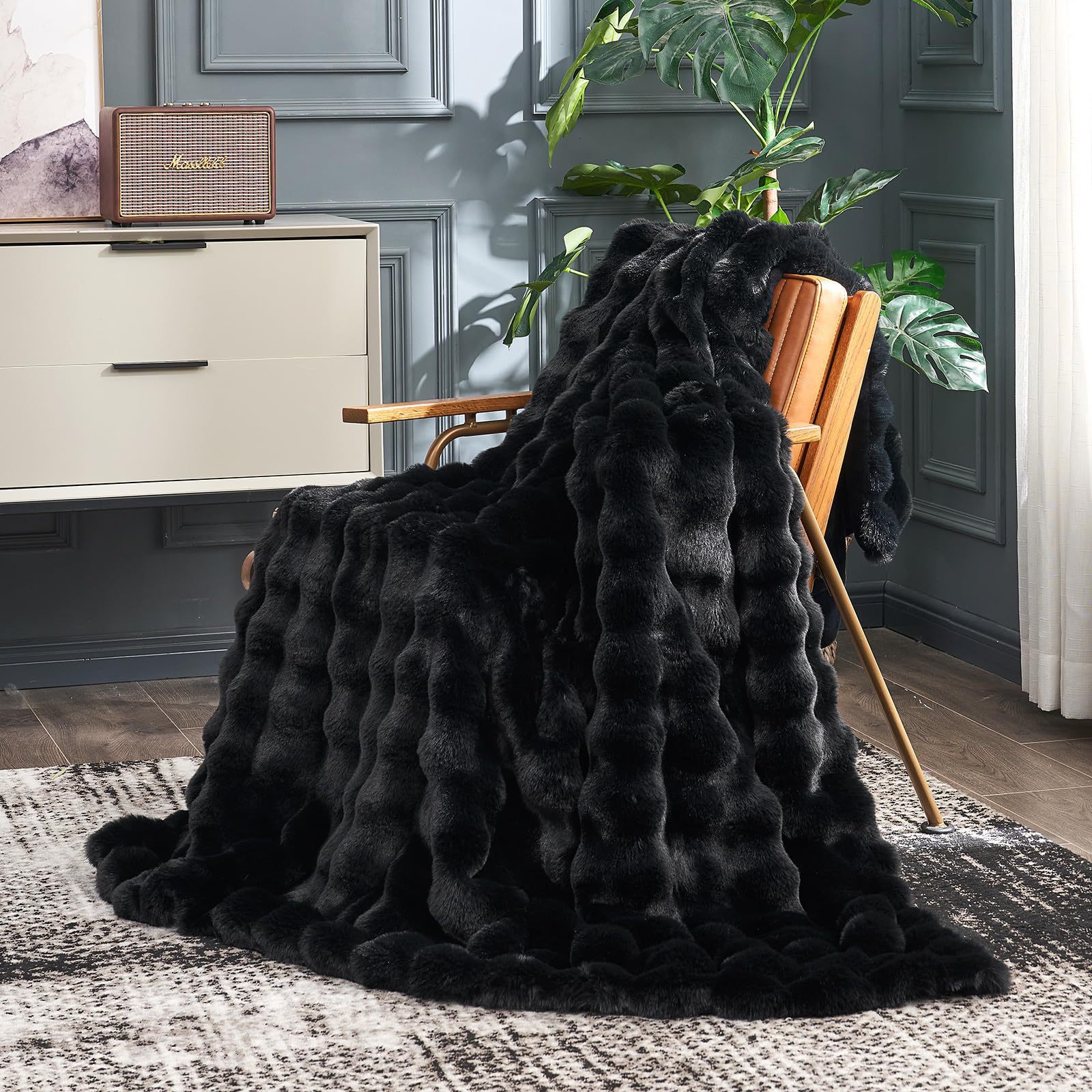 Splendas Tie Dye Throw Blanket Soft Faux Fur Cozy Blanket for Bed & Sofa