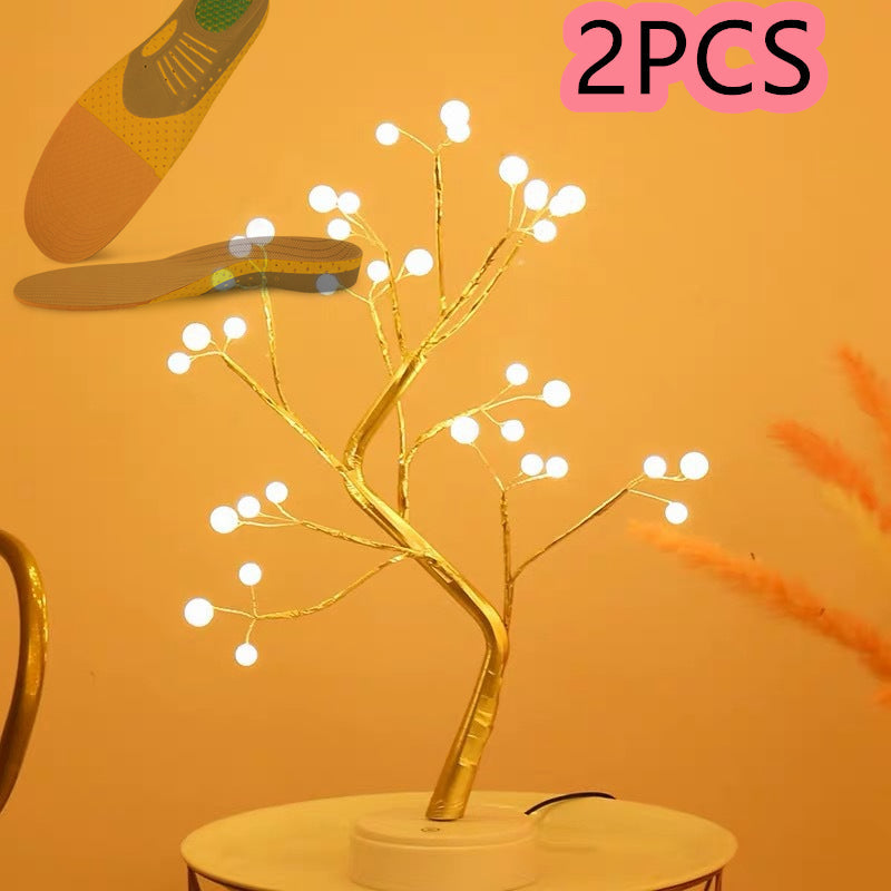 LED Copper Wire Bedroom Tree Lamp | Decorative Night Light for Home Décor
