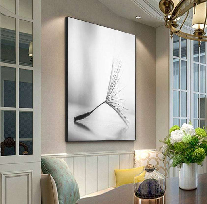 Abstract Flower Painting Dandelion Canvas - Living Room Decor (Frameless)