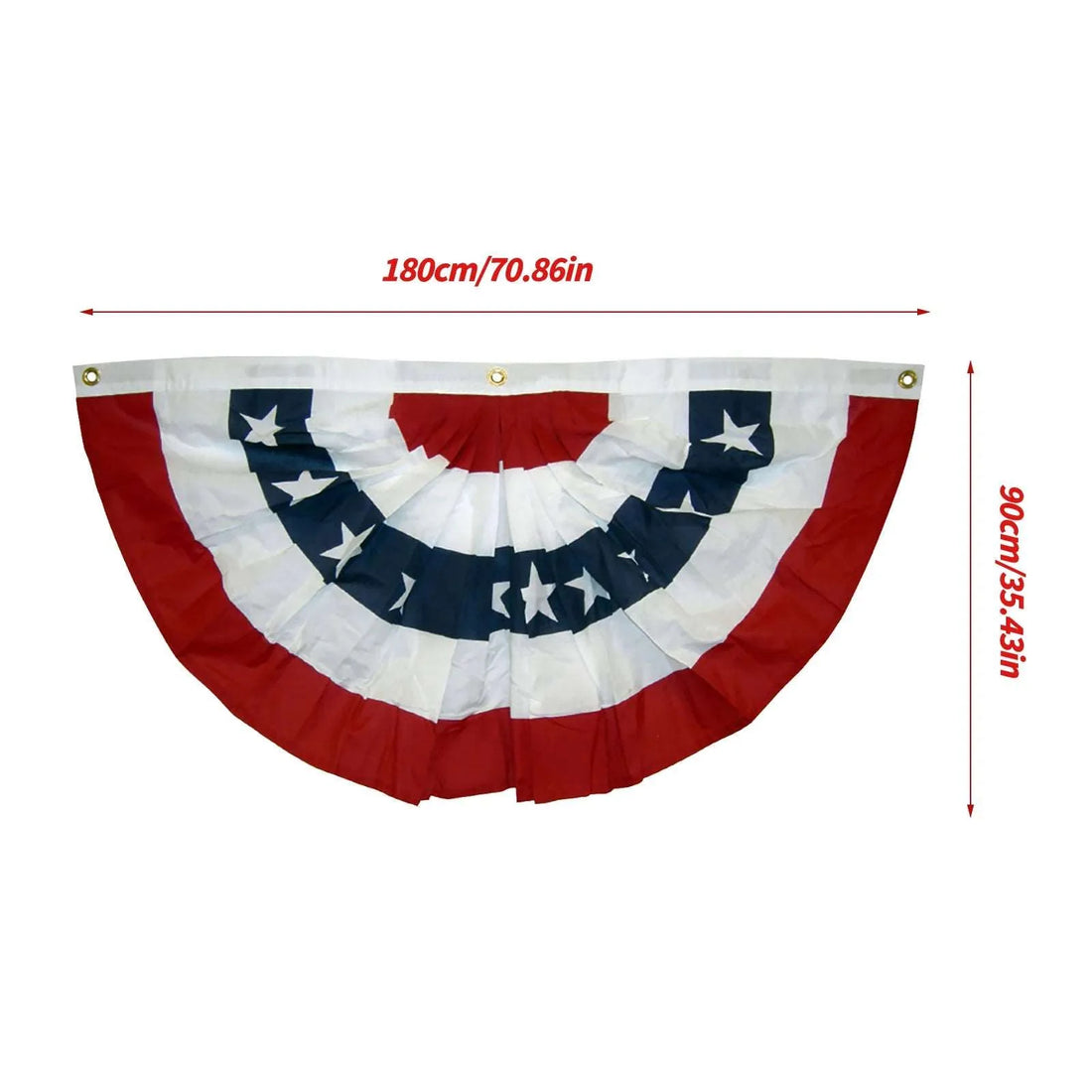 Decoration Bunting Patriotic Flag Fan Stripes American Canvas Seasonal Set