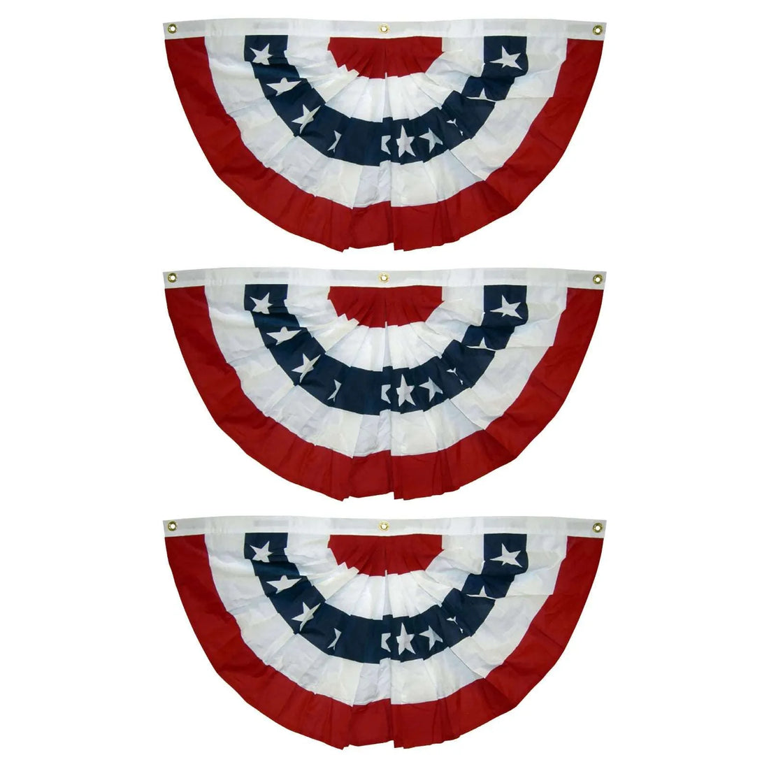 Decoration Bunting Patriotic Flag Fan Stripes American Canvas Seasonal Set