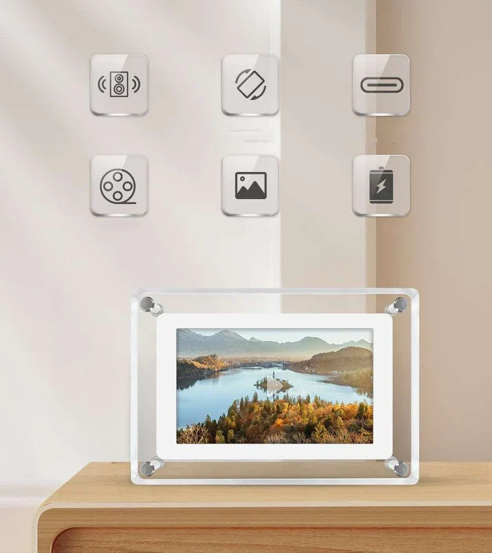 5-inch Digital Ultra-Clear Acrylic Photo Frames for Modern Decoration