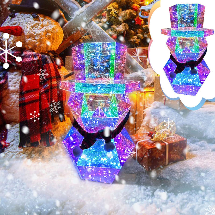 Santa Claus Night Light Colorful LED Glow Christmas Decor Table Ornament