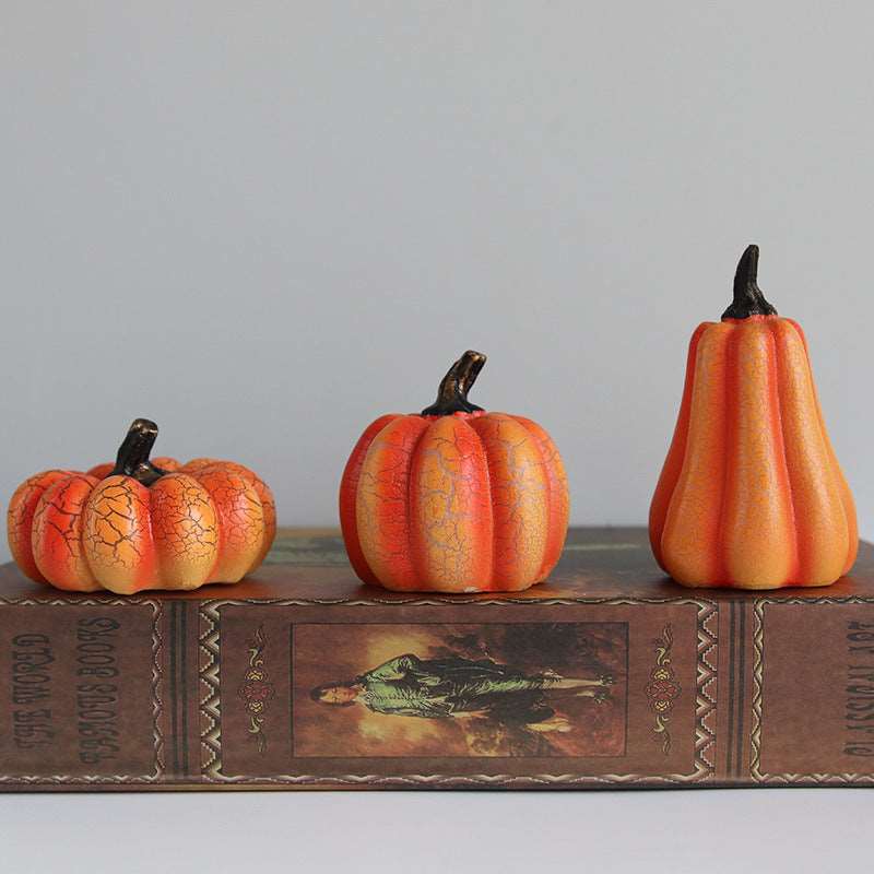 New Halloween Pumpkin Lantern Simulation Pumpkin LED Candle Lamp