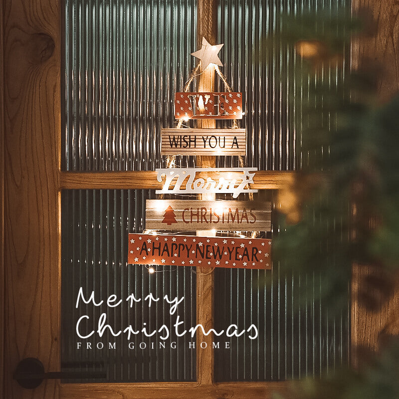 Christmas Wooden Wall Decorations English Blessing Listing