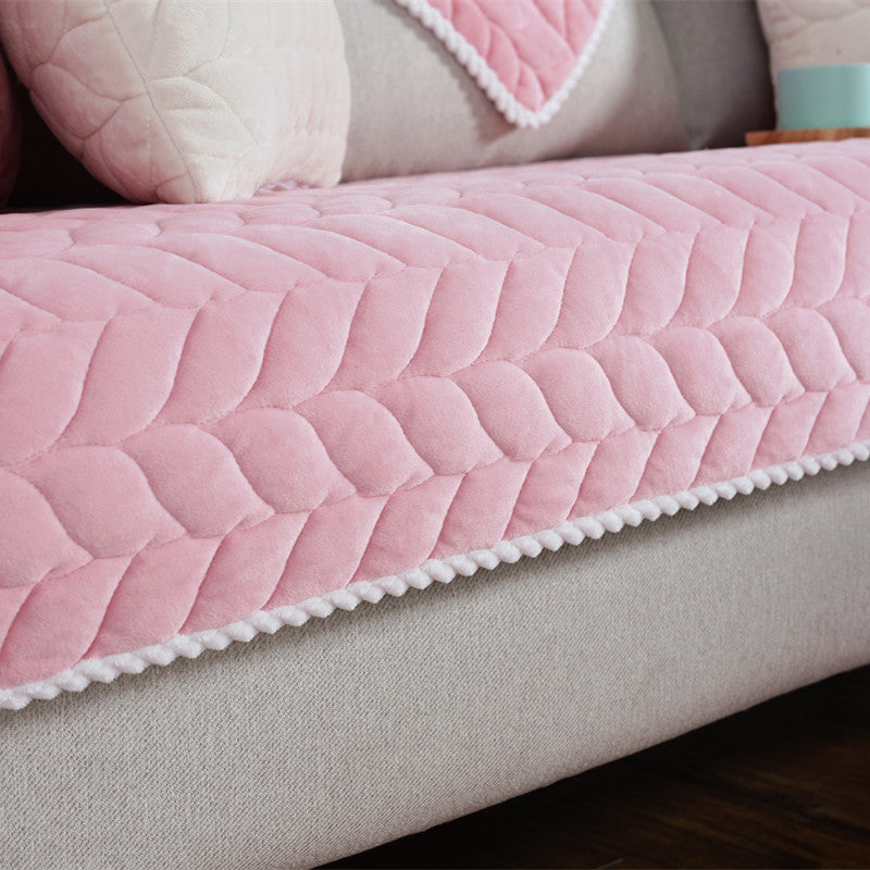 Splendas Sectional Couch Cover Plush Anti-Slip Quilted Sofa Protector | Stretch Fit | 6 Colors