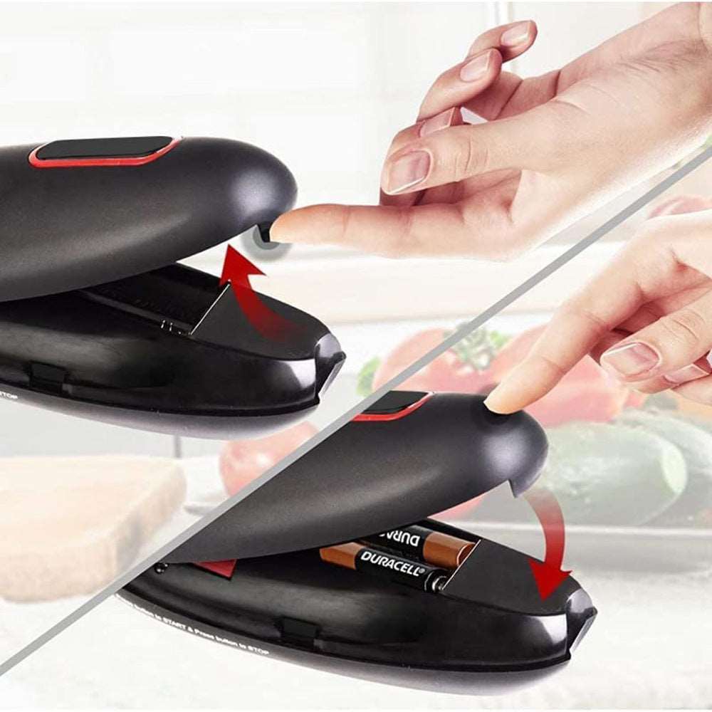 Electric Can Opener Automatic One Touch Portable Kitchen Opener Tool