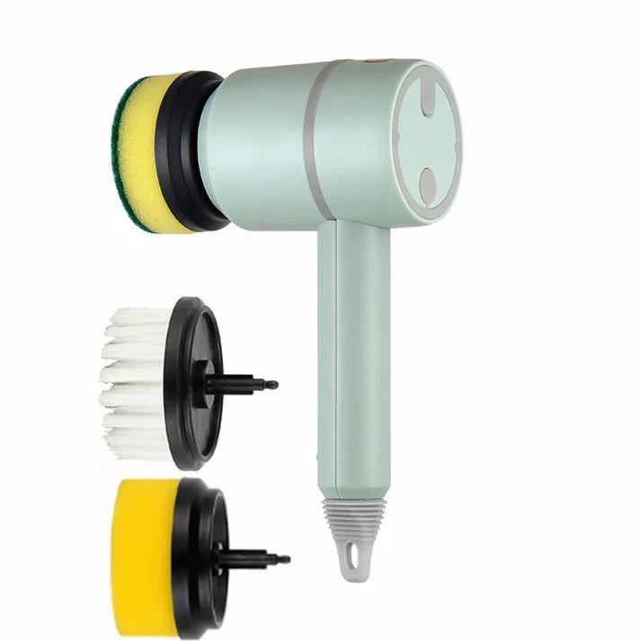 Automatic Cleaning Brush USB Rechargeable Electric Scrubber for Kitchen & Bathroom