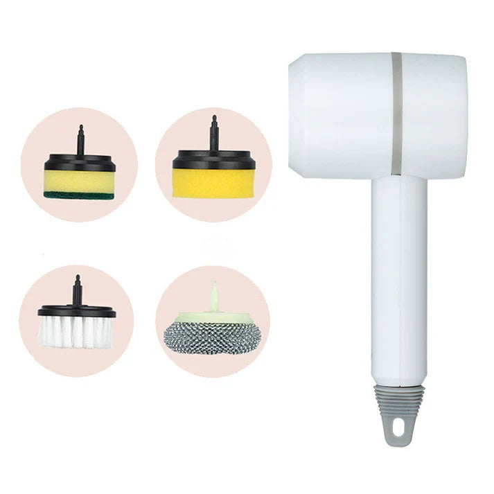 Automatic Cleaning Brush USB Rechargeable Electric Scrubber for Kitchen & Bathroom